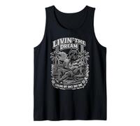 Cane Corso Bebiendo café Helado en un Columpio DIGOR b&w Camiseta sin Mangas