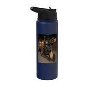 Cane Corso Bebiendo Café Helado - Mastín Italiano Stainless Steel Insulated Water Bottle