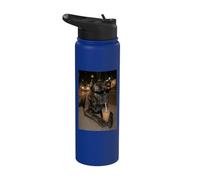 Cane Corso Bebiendo Café Helado - Mastín Italiano Stainless Steel Insulated Water Bottle