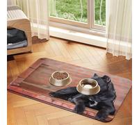 Cane Corso Big Black Dogs Pets,Waterproof Pet Feeding Mat,PU Leather Placemats for Cat Dog Water Bowl,Food Mats,30x45cm