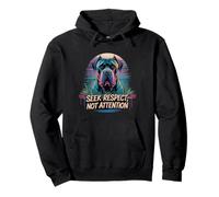Cane Corso Busca Respeto No Atención Mensaje Perro Sudadera con Capucha
