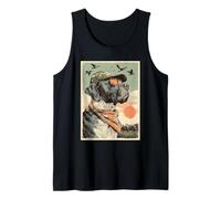 Cane Corso con Gafas de Sol Caza Pato Perro Hunter Sunset Camiseta sin Mangas