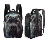 Cane Corso Dog Mochila escolar para niños Moda Casual 17 pulgadas Impreso en 3D Patrón de doble cara Mochilas escolares Mochila escolar para niños Mochila grande