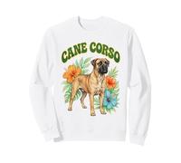 Cane Corso Groovy Floral Acuarela Cane Corso Dog Lover Sudadera