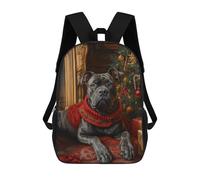 Cane Corso in Festive Red Dog Christmas Portrait with Red Scarf Mochilas Mochilas Infantiles Mochila Escolar Mochila Escolar Infantil Impresa En 3D Mochilas De Viaje De Moda Para Niños De Primaria Y