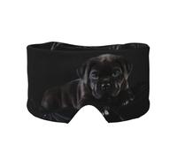 Cane Corso Mascotas Cachorro Cane Corso Negro,Máscara para ojos con bloqueo de luz y protección ocular completa para dormir, orejeras y ojos.