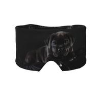 Cane Corso Mascotas Cachorro Cane Corso Negro,Máscara para ojos con bloqueo de luz y protección ocular completa para dormir, orejeras y ojos.