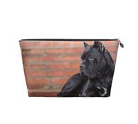 Cane Corso Perros Grandes Negros Mascotas, Bolsa de artículos de tocador Bolsa de Maquillaje Bolsa de cosméticos Bolsa de artículos de tocador de Viaje portátil