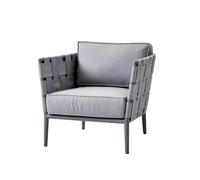 Cane-line Butaca Lounge Conic Light grey. incl. cojines