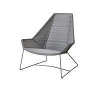 Cane-line Butaca Lounge de respaldo alto Breeze weave Light grey