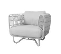 Cane-line Butaca Lounge Nest weave White. Cane-Line Natté white