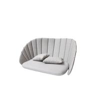 Cane-line Juego de cojines para sofá de 2 plazas Peacock Cane-line natté light grey
