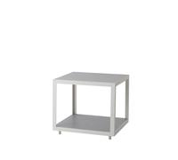 Cane-line Mesa auxiliar Level Light grey. cerámica. soporte blanco