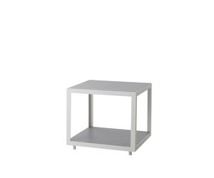 Cane-line Mesa auxiliar Level Light grey. cerámica. soporte blanco