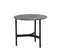 Cane-line Mesa de centro Twist small Ø45 cm Fossil black-lava grey