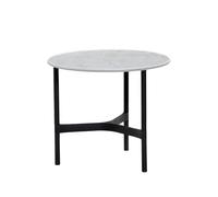 Cane-line Mesa de centro Twist small Ø45 cm Fossil grey-lava grey
