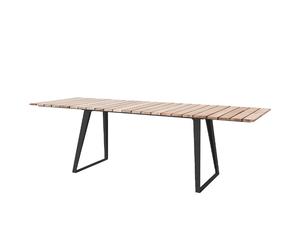 Cane-line Mesa de comedor Copenhague Teak. soporte lava grey