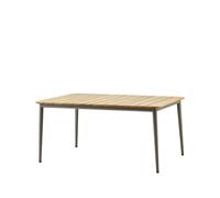 Cane-line Mesa de comedor Core teca 160x100x74 cm Soprte taupe