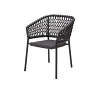 Cane-line Silla con reposabrazos Ocean soft rope Dark grey
