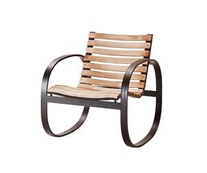 Cane-line Silla mecedora Parc Lava grey. teak