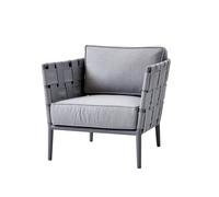 Cane-line Sillón lounge Conic Light grey. incl. cojines