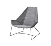 Cane-line Sillón lounge de respaldo alto Breeze weave Light grey
