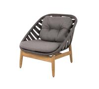 Cane-line Sillón lounge Strington Cane-Line Airtouch dark grey-teak