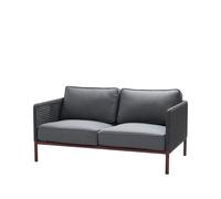 Cane-line Sofá Encore de 2 plazas Cane-Line airtouch bordeaux/dark grey