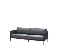 Cane-line Sofá Encore de 3 plazas Cane-Line airtouch bordeaux/dark grey