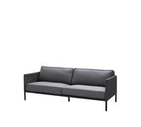 Cane-line Sofá Encore de 3 plazas Cane-Line airtouch lava grey/dark grey