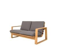 Cane-line Sofá Endless Soft de 2 plazas teca Cane-Line AirTouch grey