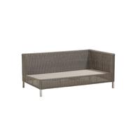 Cane-line Sofá modular Connect 2 plazas taupe. izquierdo