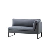 Cane-line Sofá modular Flex Grey. izquierdo. incl. cojines