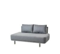 Cane-line Sofá modular Moments 2 plazas grey. central. Cane-Line soft rope