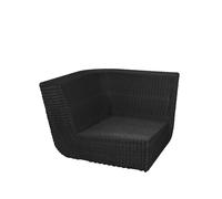 Cane-line Sofá modular Savannah Black. esquina