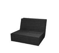 Cane-line Sofá modular Savannah Black. sencillo
