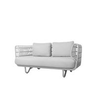 Cane-line Sofá Nest de 2 plazas White. Cane-Line Natté white