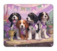 Cane Tappetino Mouse Piccolo 220x180x3mm, Tappetino Scrivania con Bordo Cucito, Mousepad Impermeabile e Antiscivolo, Pratica e Facile da Pulire, Accessori Gaming e Accessori PC Regalo, Animale H-4964