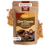Canela Cassia molida Monte Nativo (500g) - Canela en Polvo - Especias suavemente secas y aromáticas ideales para Cocinar y Condimentar