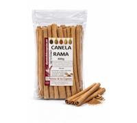 Canela Rama AA Cassia | Palos de Canela 400g | Ramas de Natural 18 cm | Ideal para Infusiones, Té, Arroz con Leche, Chai y Repostería | Rama Aromática