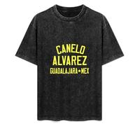 Canelo Alvarez Boxing Men Black T-Shirt Print Unisex Cotton tee Shirt S