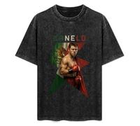 Canelo Alvarez Pattern Mens T-Shirt Black Unisex Top tee 3XL