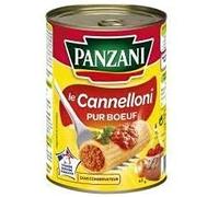 Canelones Panzani 100 % pura de vacuno, 400 g, paquete de 3