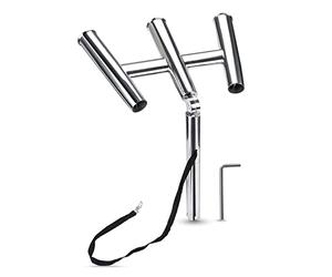 Cañeros de pesca Accesorios for embarcaciones 3 TUBO SILVER SOBRE MUY POLIDO ACERO INOXIDABLE CONTENDIENTE CONTENDIENTE TITULARIO DE VARIETE CONTENIDO TITURAR