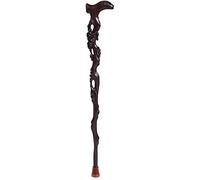 Canes Cane, muletas de edad avanzada, palo para caminar de madera sólida, caminante, tallado hueco negro y ébano de 89 cm disponible según sea necesario truncado por usted mismo, es tan amable de su