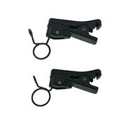 Canfon ABS plástico Lavalier micrófono Tie Clip para todo tipo de micrófono de condensador omnidireccional para Sony UWP, Saramonic, Sennheiser, Boya, Shure Lavalier micrófono de solapa, paquete de 2