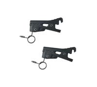 Canfon Clip de corbata para micrófono Lavalier de plástico ABS para Rode Lavalier GO, SmartLav + micrófono de solapa, paquete de 2 (4,5 mm)