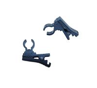 Canfon Clip de micrófono de plástico ABS Lavalier, clip de lazo tipo hebilla para Sony UWP, Saramonic, Sennheiser, Boya Lavalier Micrófono de solapa, paquete de 2 (6,5 mm)