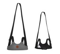 Cangaroo, arnés de seguridad para bebés, correas ajustables, línea para correr, color:gris