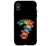 Cangrejo 7 años 7 cumpleaños cangrejos niño niña Carcasa para iPhone X/XS